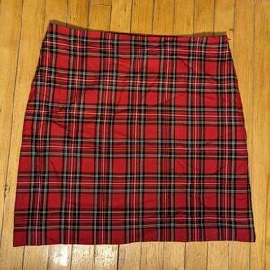 Talbots plaid skirt